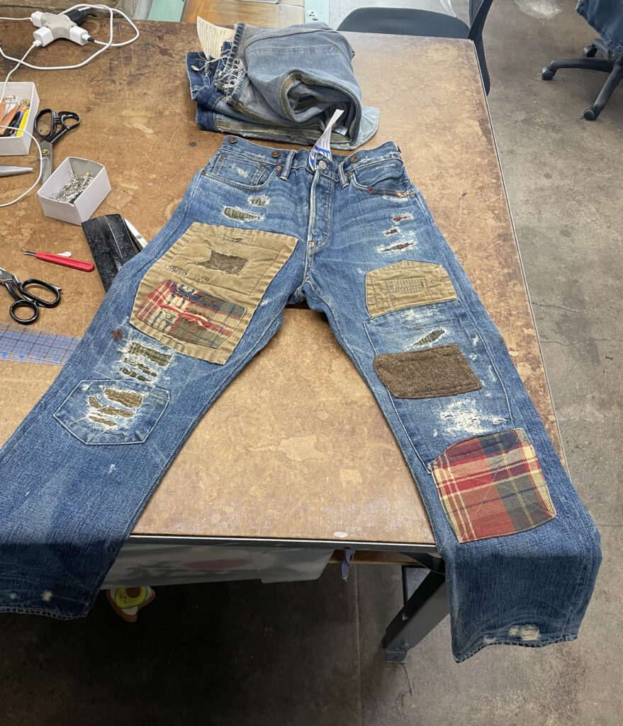 visible mending witthh patches